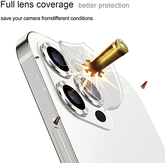 Wsken iPhone 12 Pro Max Camera Lens Protector-White