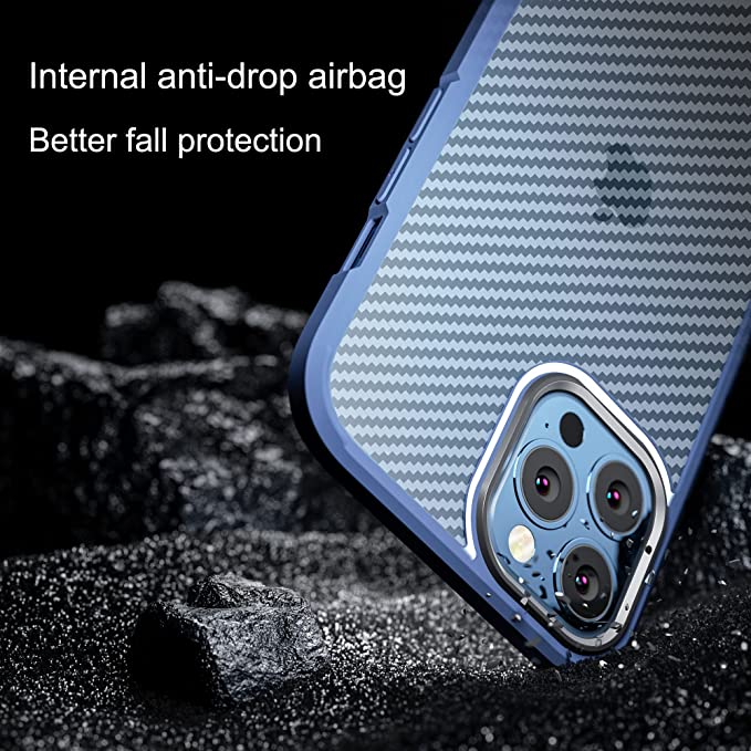 WSKEN iPhone 12 Pro Max Case-Blue