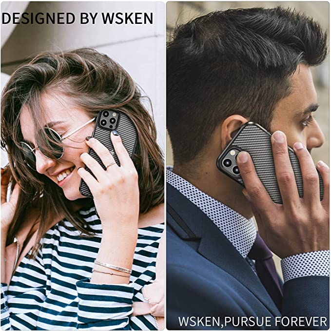 WSKEN iPhone 13 Pro Max Case-Black