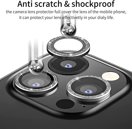 WSKEN iPhone 13 Pro Max/  Pro Camera Lens Protector-Sparkling