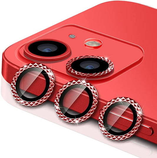 Wsken  iPhone 12/iPhone 12 Mini Camera Lens Protector - Diamond Red